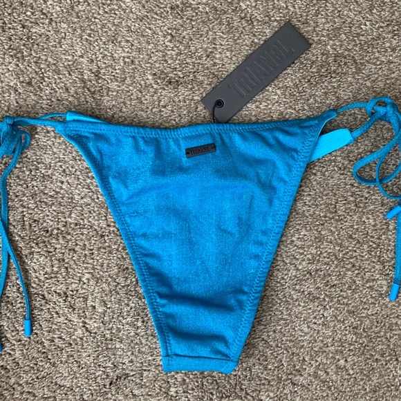 Triangl Swim Swimwear | Blue Sparkly Bikini Bottom - Picture 3 of 5